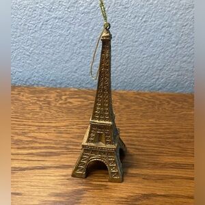 Eiffel Tower Statue Bronze colored ornament 5”